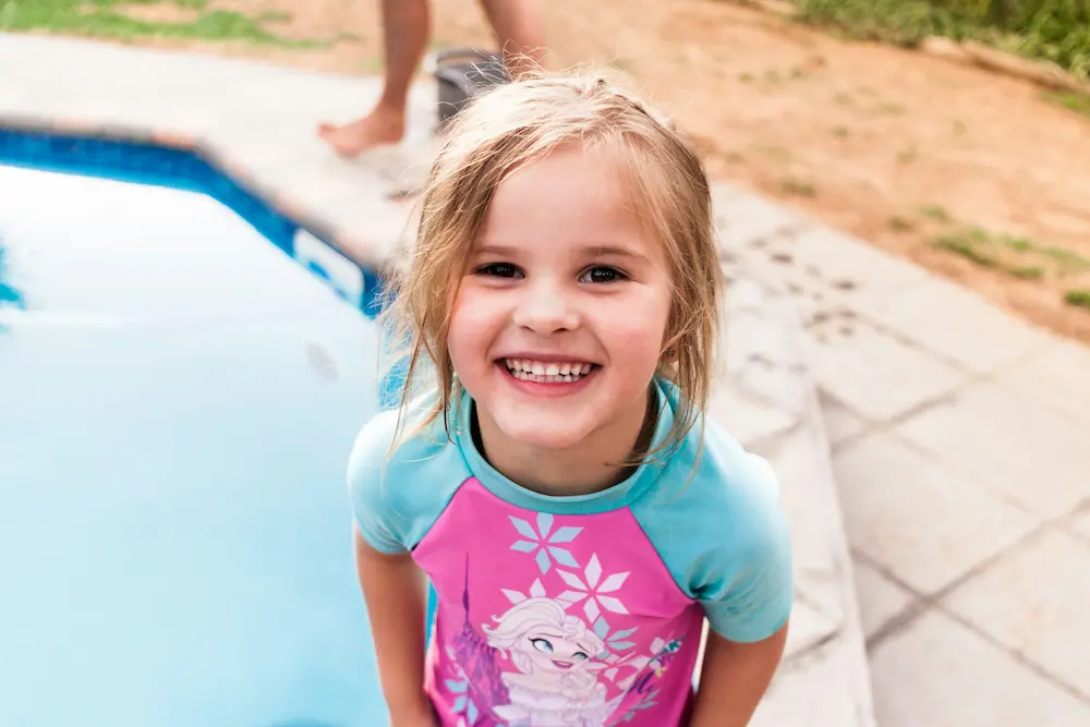 Keeping Children Warm — Swimming Lessons in an Unheated Outdoor Pool